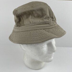 Dorfman Pacific Co. Bucket Hat Kids Youth M Beige Cotton Blend Mesh Sides